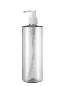 Clear Bottle With Pump on off