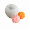 3D wool ball Candle Silicone mold