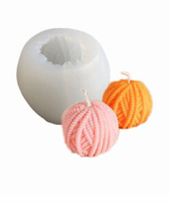 3D wool ball Candle Silicone mold